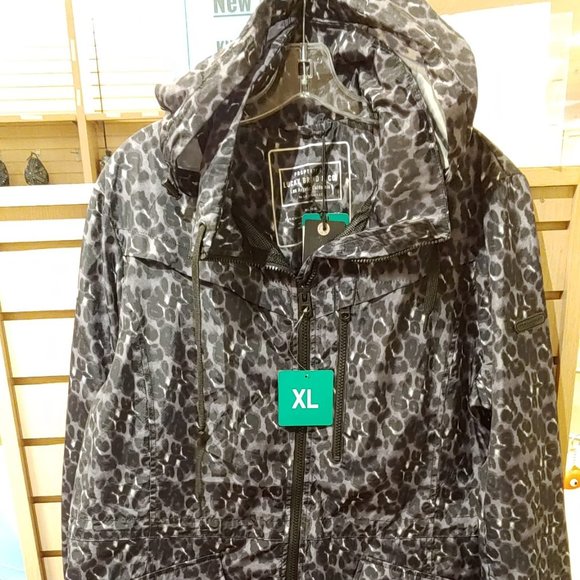 Lucky Brand Jackets & Blazers - Lucky Brand Women's Rain Coat Jacket Leopard